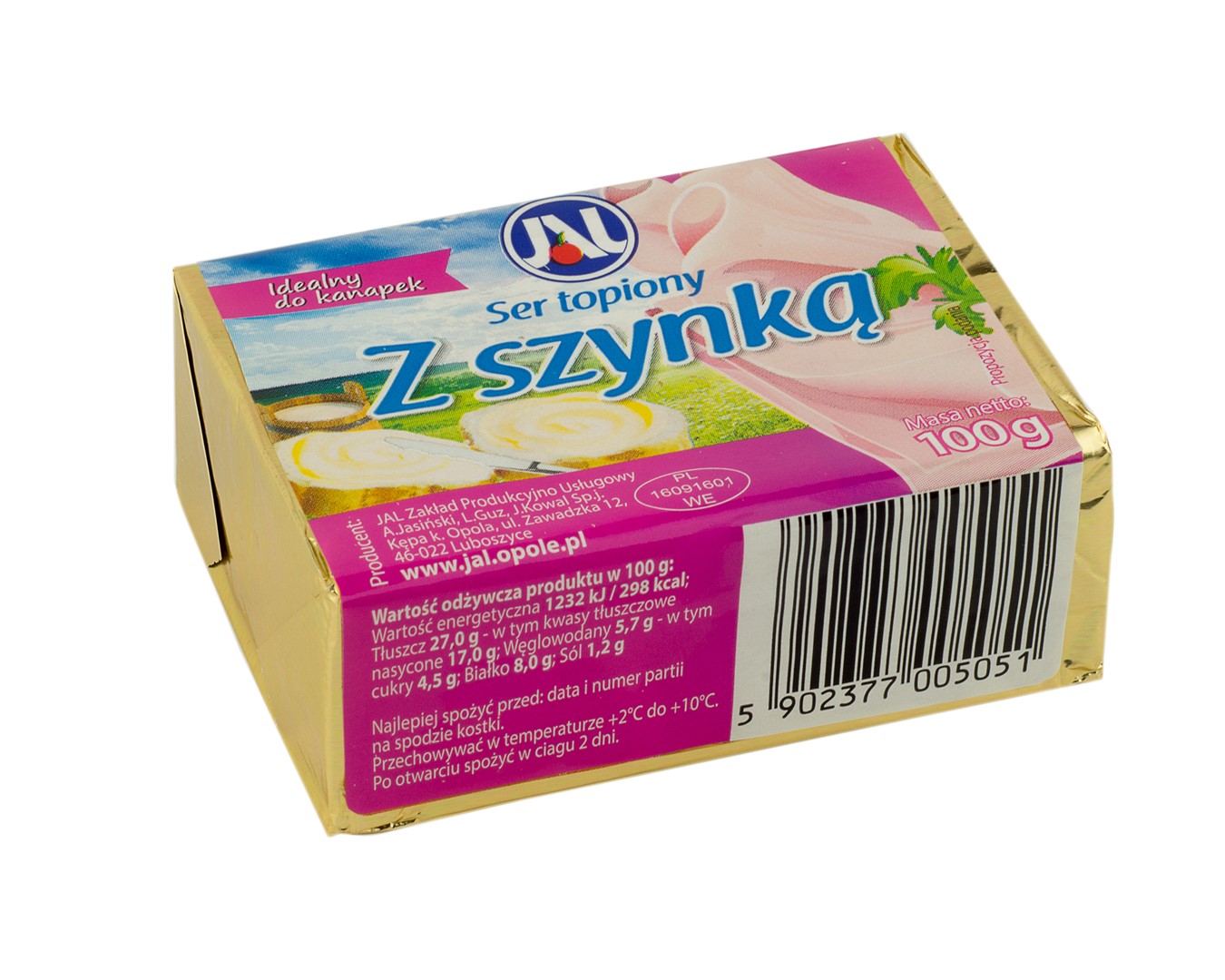 JAL TOPIONY SER KOSTKA 100g SZYNKA (10)