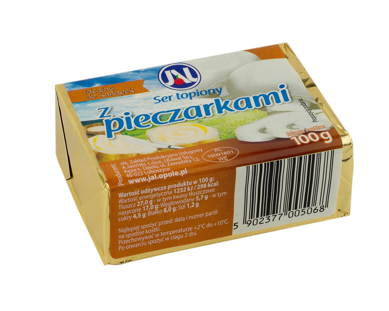JAL TOPIONY SER KOSTKA 100g PIECZARKA (10)