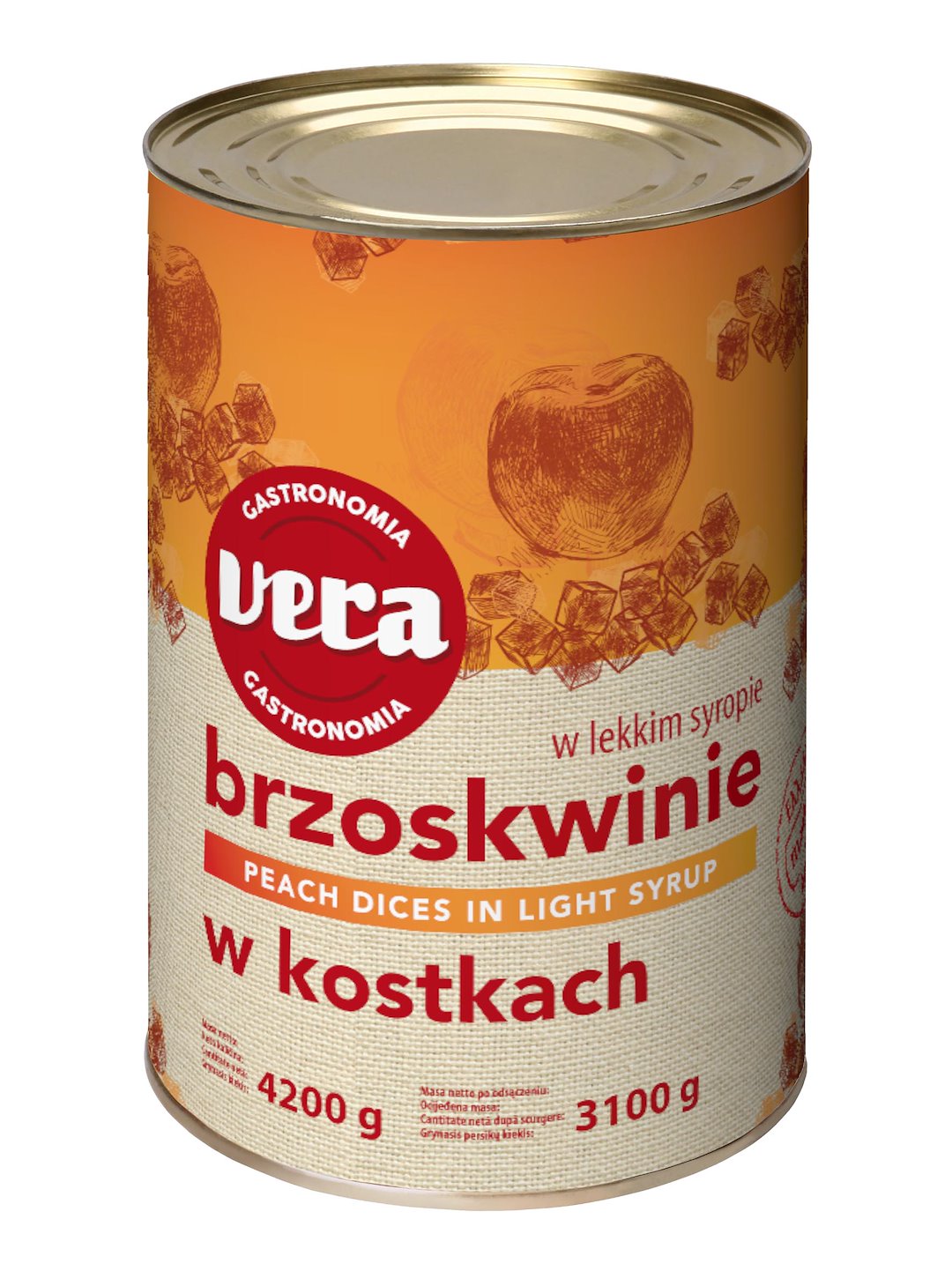 LIM VERA BRZOSKWINIE KOSTKA 4200g/3000g