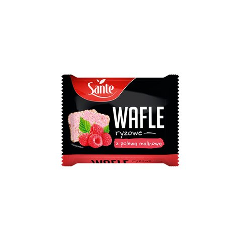 SANTE WAFLE RYŻOWE Z POLEWĄ MALINOWĄ 24g/20