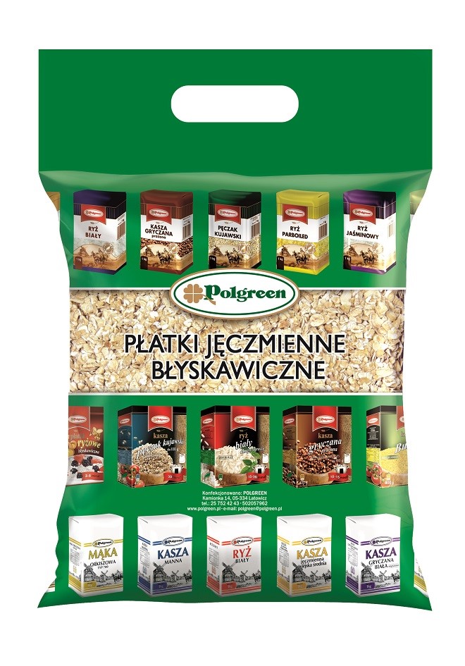 POLGREEN PŁATKI JĘCZMIENNE BŁYSKAWICZNE 3kg