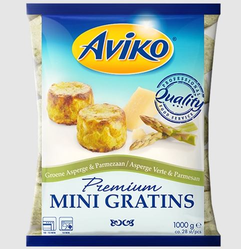 AVIKO GRATINY MINI ZE SZPARAGA I PARMEZA 1000g/10