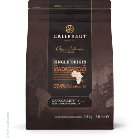 CALLEBAUT CZEKOLADA GORZKA MADAGASK 67% 2,5kg/8