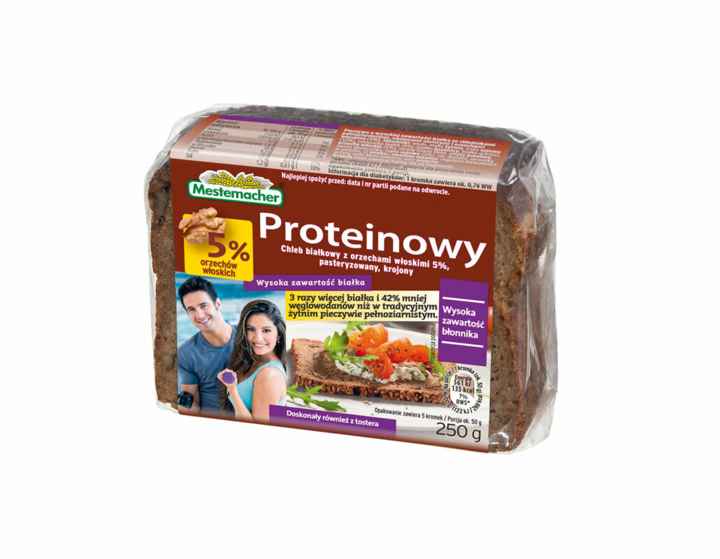 BENUS CHLEB PROTEINOWY Z ORZECHAMI WŁOSKIMI 250g/9