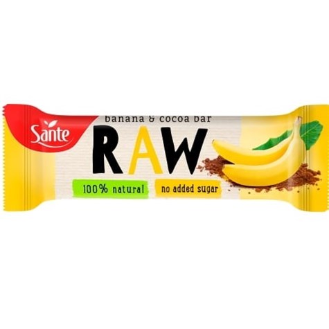 SANTE BATON RAW OWOCOWY BANAN KAKAO 35g/36