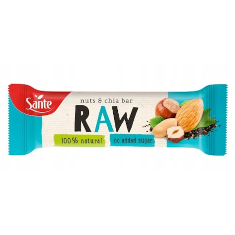 SANTE BATON RAW OWOCOWY ORZECH CHIA 35g/36