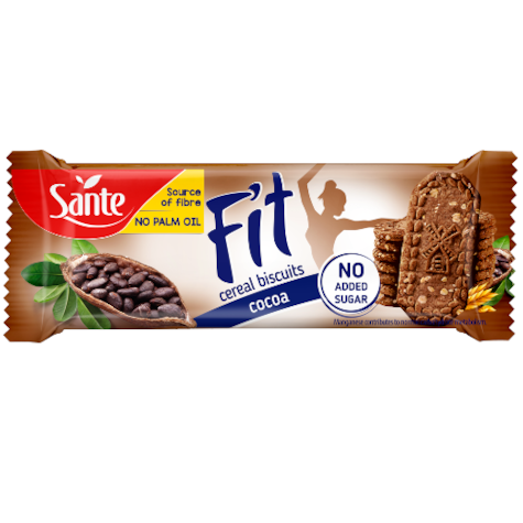 SANTE FIT CIASTECZKA ZBOŻOWE KAKAOWE B/C 50g/20