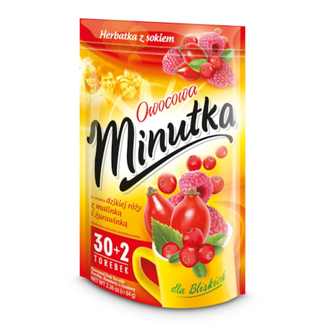 MINUTKA HERBATA DZIKA RÓŻA-MALINA-ŻURAW 30szt./10