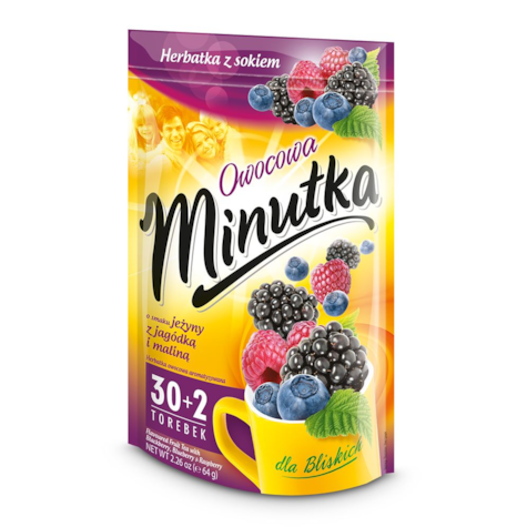 MINUTKA HERBATA JEŻYNA-JAGODA-MALINA 30szt./10