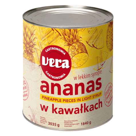 LIM VERA ANANAS KOSTKA 1/16 PIECES 3050g/1840g/6