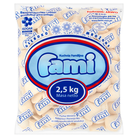 FAMI PIEROGI Z TRUSKAWKAMI 2,5kg/2