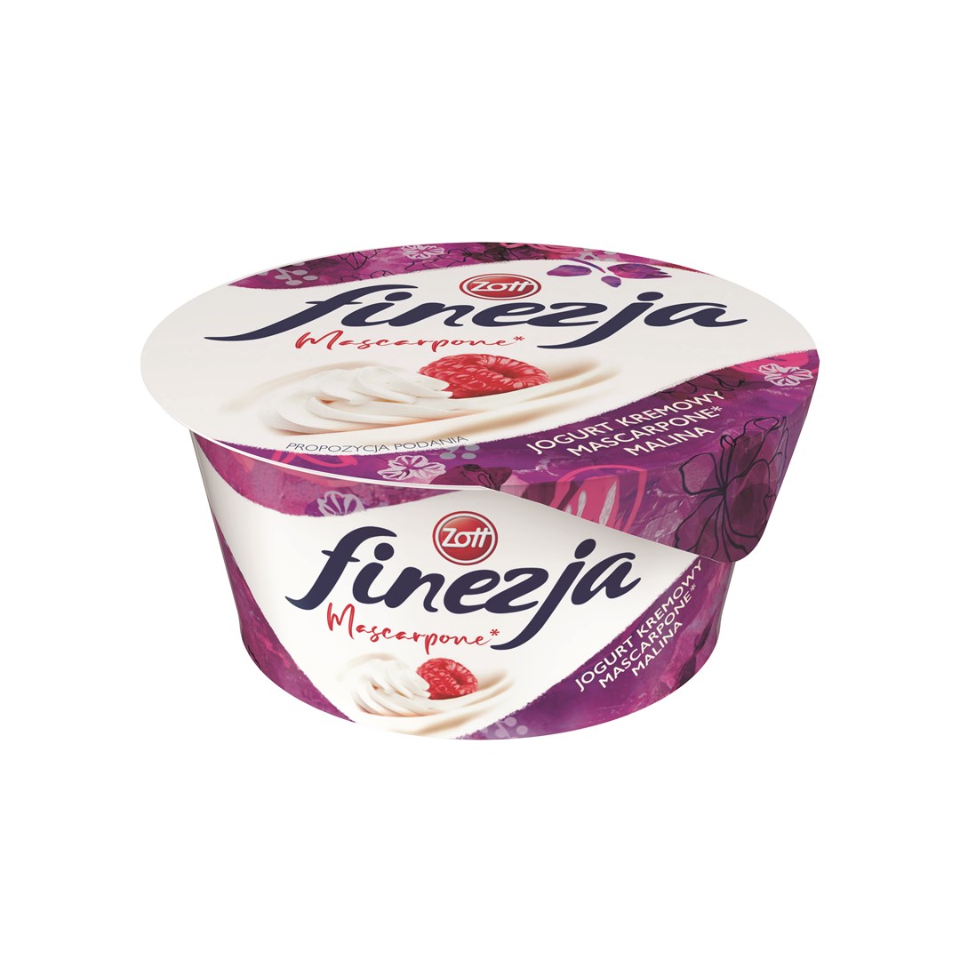 ZOTT FINEZJA 130g MASCARPONE (12) malina/porzeczka