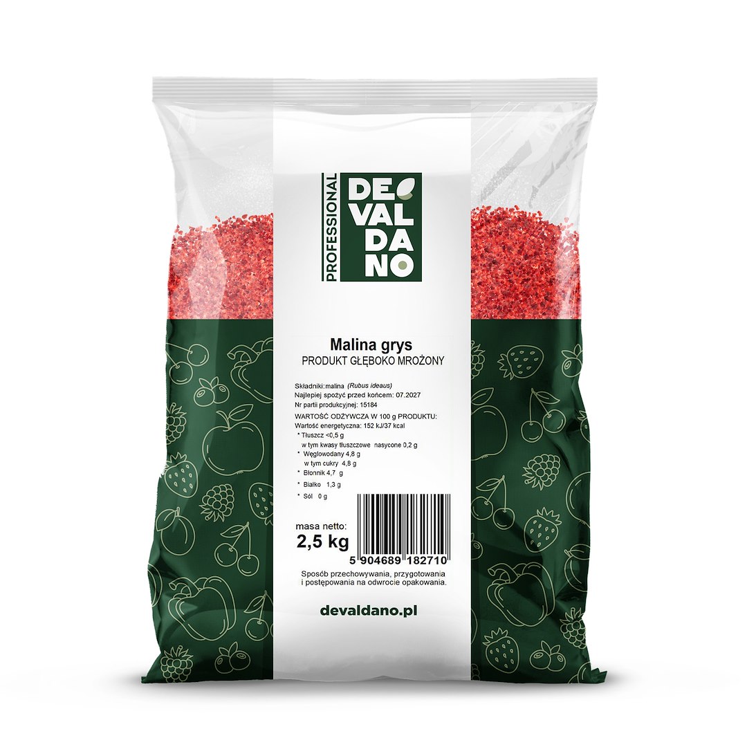 DANEX MALINA MROŻONA GRYS 2,5kg/4