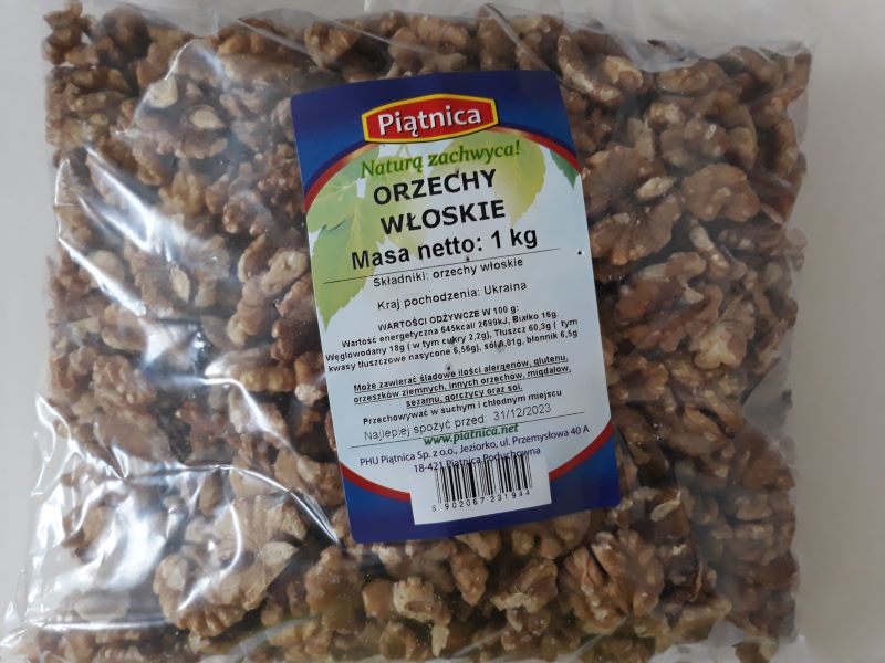 P. ORZECH WŁOSKI POŁÓWKI 1kg/10