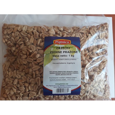 P. ORZESZKI ZIEMNE PRAŻONE BEZ SOLI 1kg/15