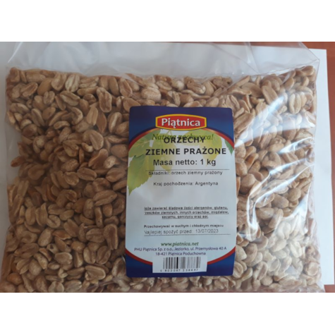 P. ORZESZKI ZIEMNE PRAŻONE BEZ SOLI 1kg/15