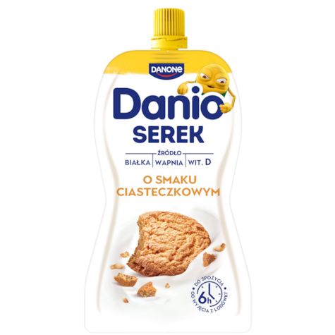 DANONE DANIO W SASZETCE 120g/16 CIASTECZKOWE
