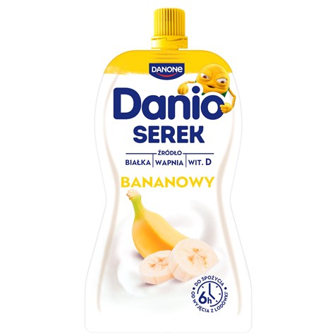 DANONE DANIO W SASZETCE 120g/16 BANAN