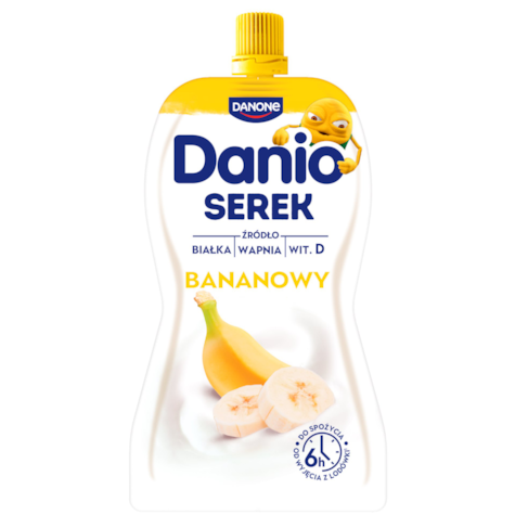 DANONE DANIO W SASZETCE 120g/16 BANAN
