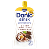 DANONE DANIO W SASZETCE 120g/16 CZEKOLADA-ORZECH