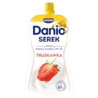 DANONE DANIO W SASZETCE 120g/16 TRUSKAWKA