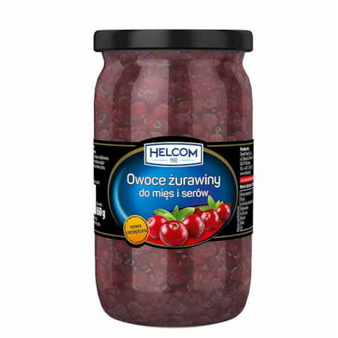 GREEK ŻURAWINA OWOCE DO MIĘS I SERÓW 860g/8 HELCOM