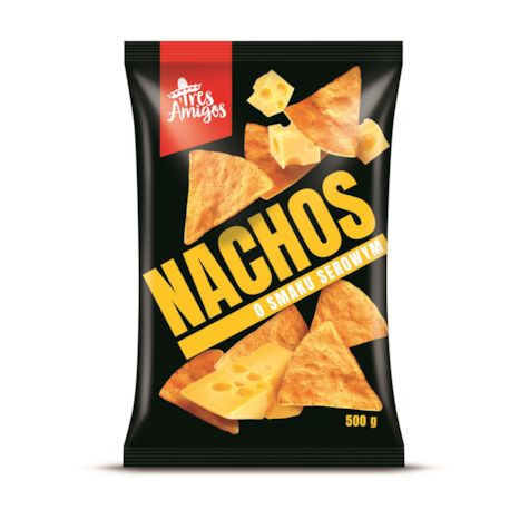FANEX NACHOS TORTILLA CHIPS CHEESE SEROWE 500g/12