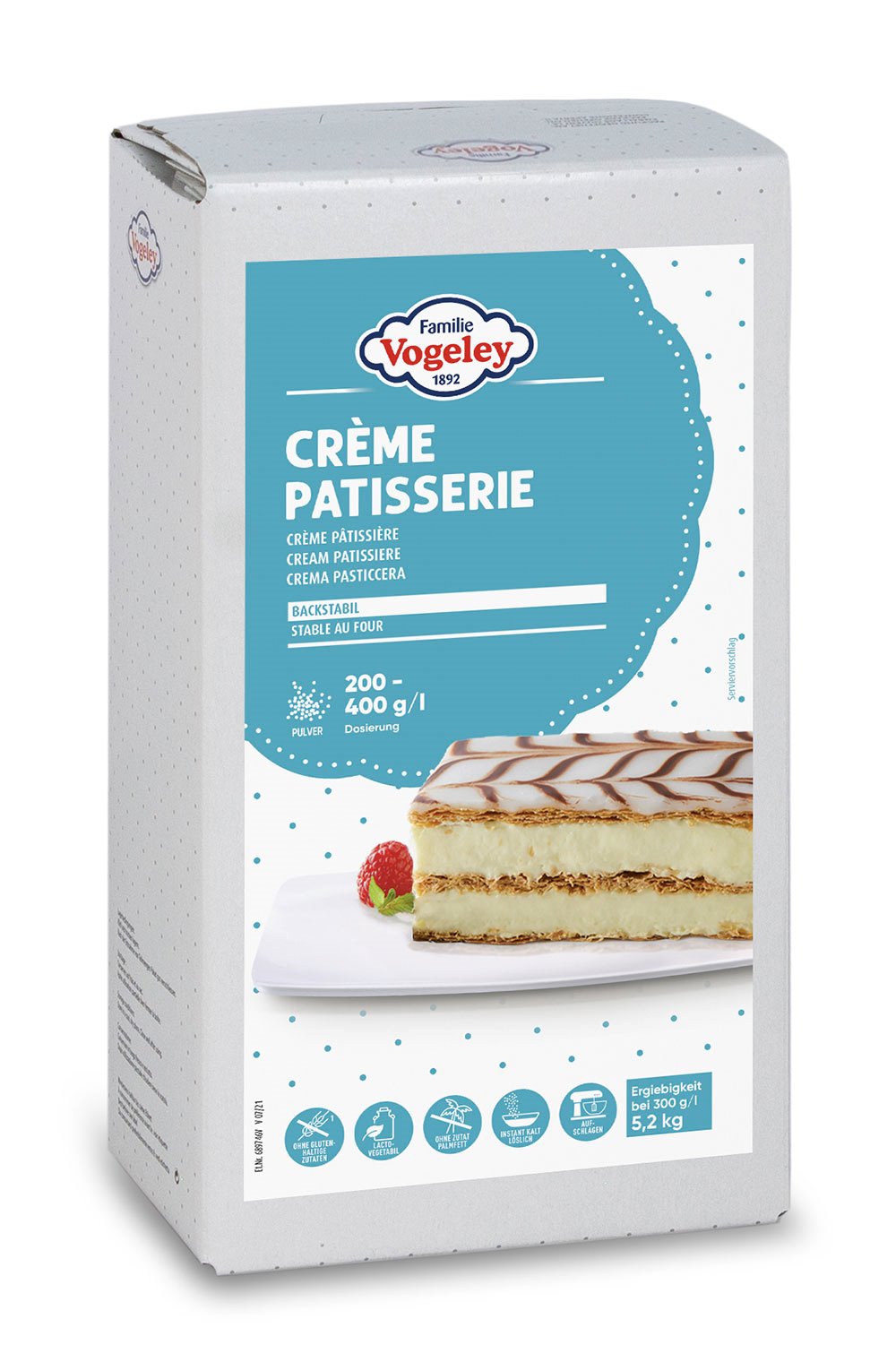 HUGLI CREME PATISSIERE 1,2kg/2