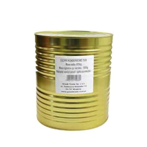 GREEK OGÓRKI KONSERWOWE 75/80 9,7kg/5,6kg puszka