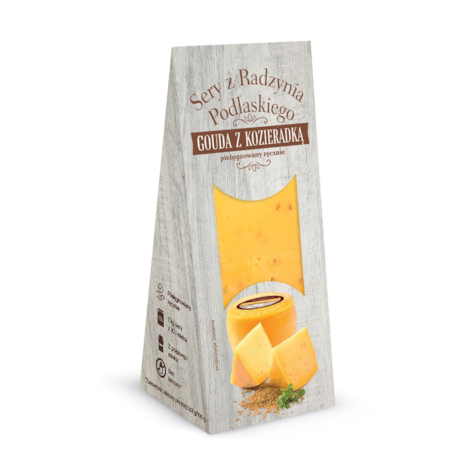 SPOMLEK SER PÓŁKLINEK GOUDA Z KOZIERADKĄ 180g/10