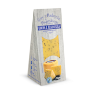SPOMLEK SER PÓŁKLINEK GOUDA Z CZARNUSZKĄ 180g/10