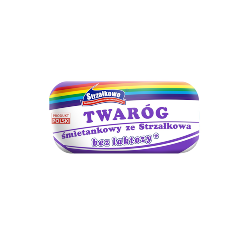 STRZAŁKOWO TWARÓG ŚMIETANKO BEZ LAKTOZY ok. 0,35kg