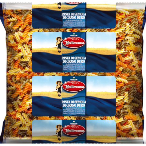 GREEK MAKARON TRZY KOLORY ŚWIDERKI FUSILLI 5kg/3