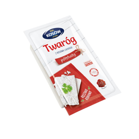 KOSÓW SER BIAŁY PÓŁTŁUSTY ok. 800g/10kg HORECA