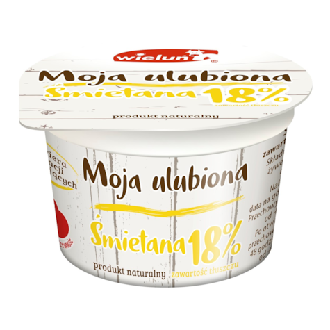 WIELUŃ ŚMIETANA 18% 400g/12