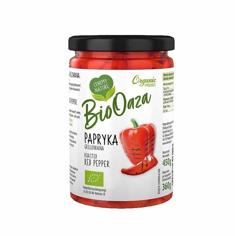 GREEK PAPRYKA GRILLOWANA 450g/340g/12 BIO OAZA