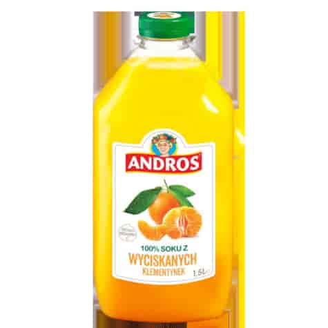 ANDROS SOK MANDARYNKA KLEMENTYNKA 100% 1,5L/6 (K)