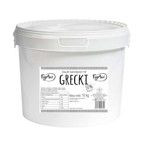 FIGAND JOGURT GRECKI 10% WIADRO 10kg