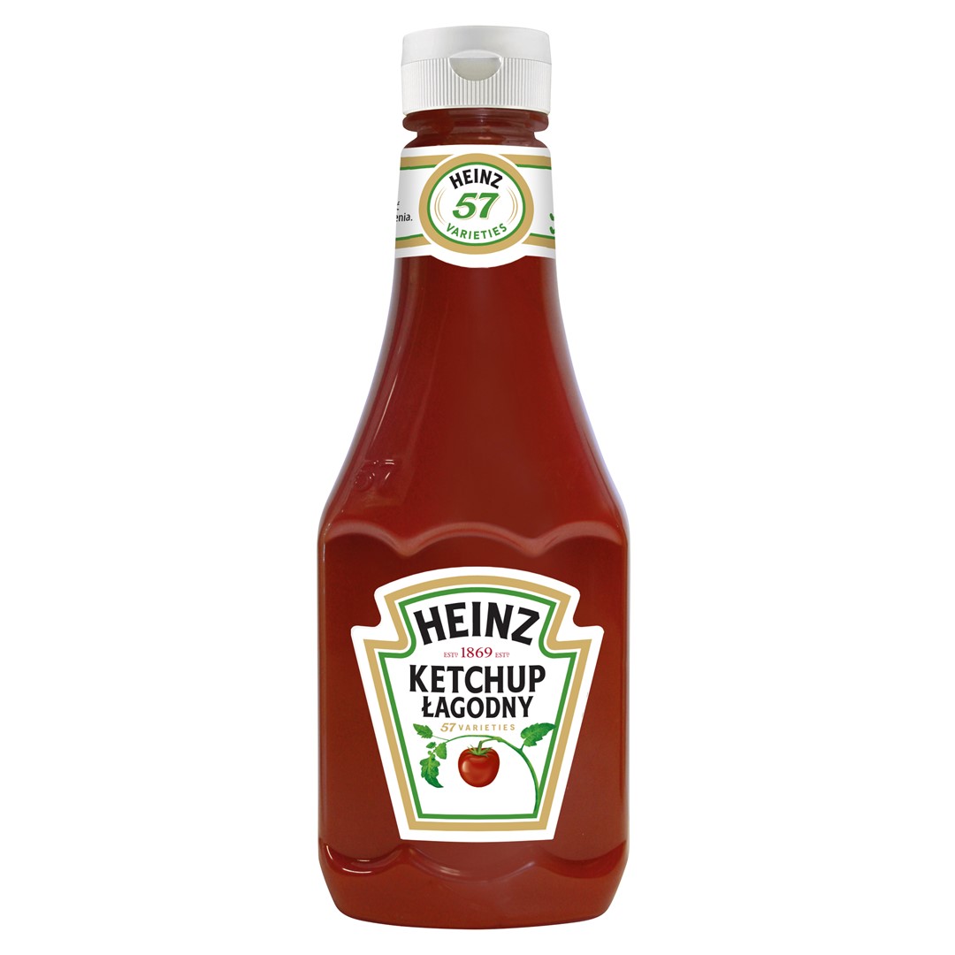 HEINZ KETCHUP ŁAGODNY 450g/15 plastik