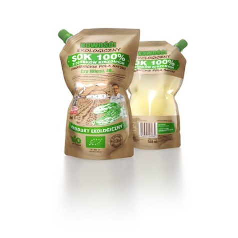 CHARSZNICKIE EKO SOK Z OGÓRKÓW KISZONYCH 500g/8