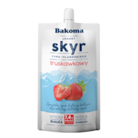 BAKOMA SKYR TRUSKAWKA SASZETKA 120g/8