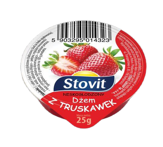 STOVIT DŻEM MINI TRUSKAWKA 25g/100