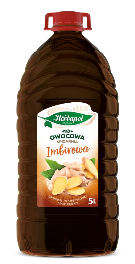 HERBAPOL SYROP 5L IMBIR Owocowa Spiżarnia wit. C