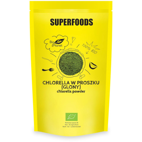 BIO PLANET CHLORELLA W PROSZKU GLONY BIO 600g/6