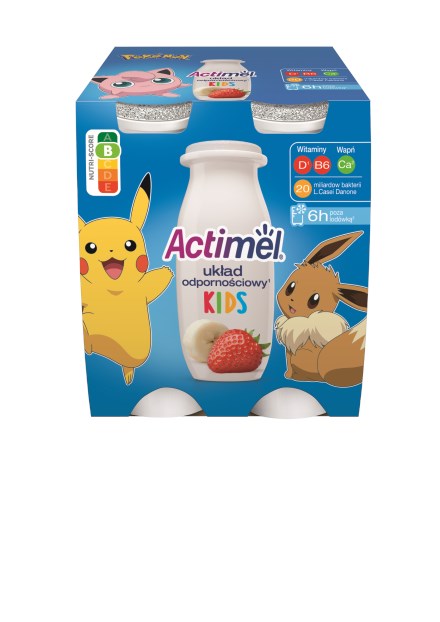 DANONE ACTIMEL 4x100g KIDS TRUSKAWKA/BANAN (6)