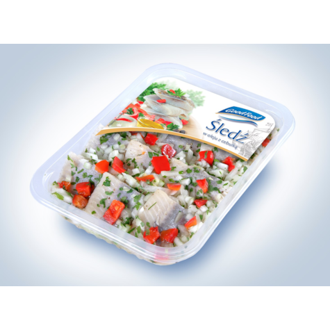 GOOD FOOD ŚLEDŹ W OLEJU Z CEBULKĄ 400g/6