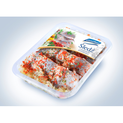 GOOD FOOD ŚLEDŹ MARYNOWANY Z SUSZ POMIDORAM 400g/6