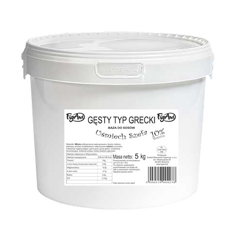 FIGAND GĘSTY TYP GRECKI 10% WIADRO 5kg