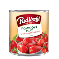 PUDLISZKI POMIDORY CAŁE PELATI 2550g/1530g/6