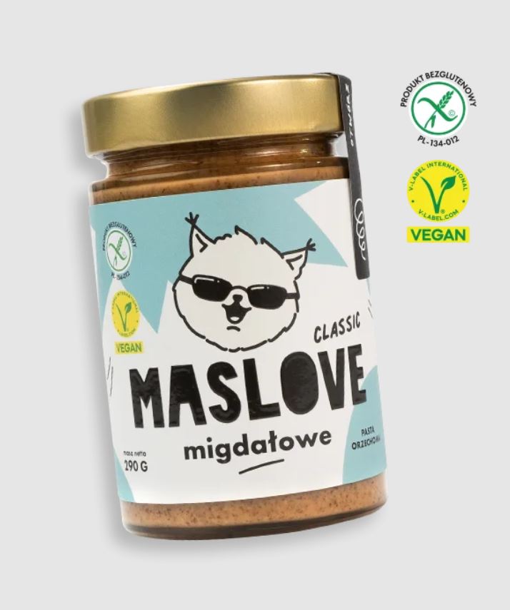 MASLOVE MASŁO MIGDAŁOWE 100% CLASSIC 290g